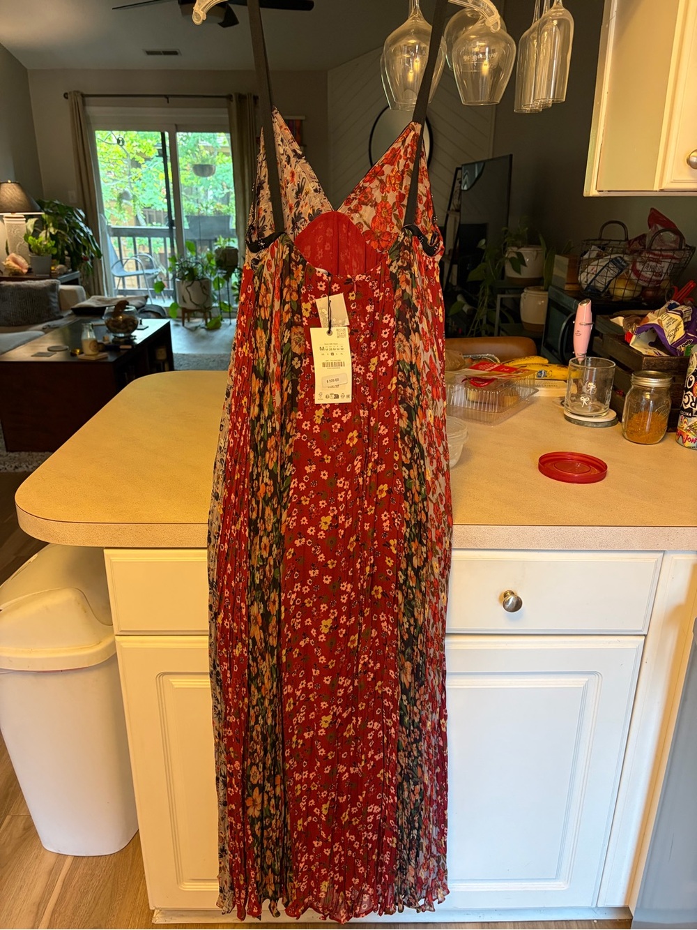 NWT ZARA “ZW COLLECTION FLORAL PRINT MAXI DRESS” - Picture 7 of 8